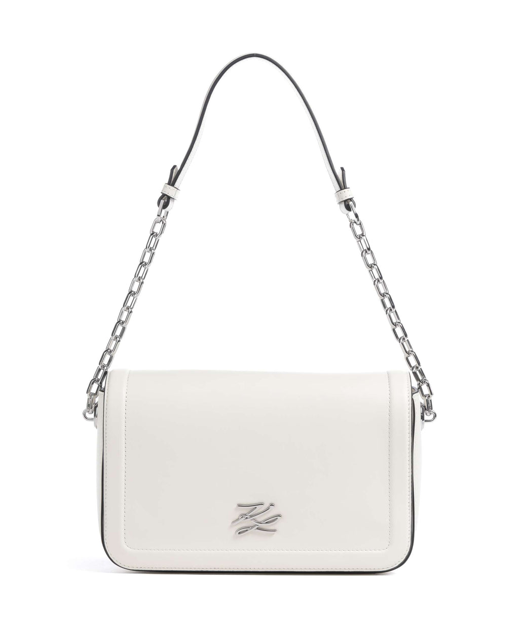 Karl Lagerfeld K/Autograph Medium Shoulder bag off white