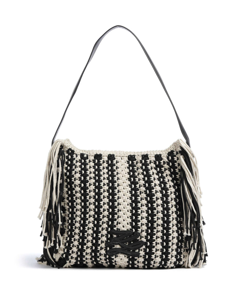 Karl Lagerfeld K/Autograph Hobo bag black/white
