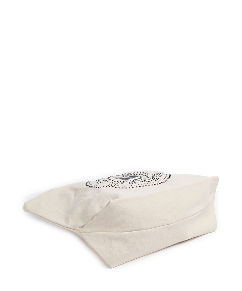 Karl Lagerfeld Ikon Circle Choupette Tote bag off white
