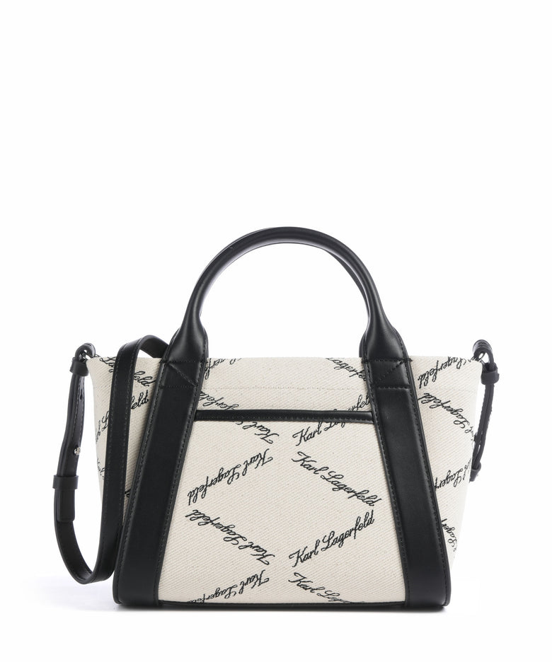 Karl Lagerfeld K/Ville Small Handbag natural canvas/black