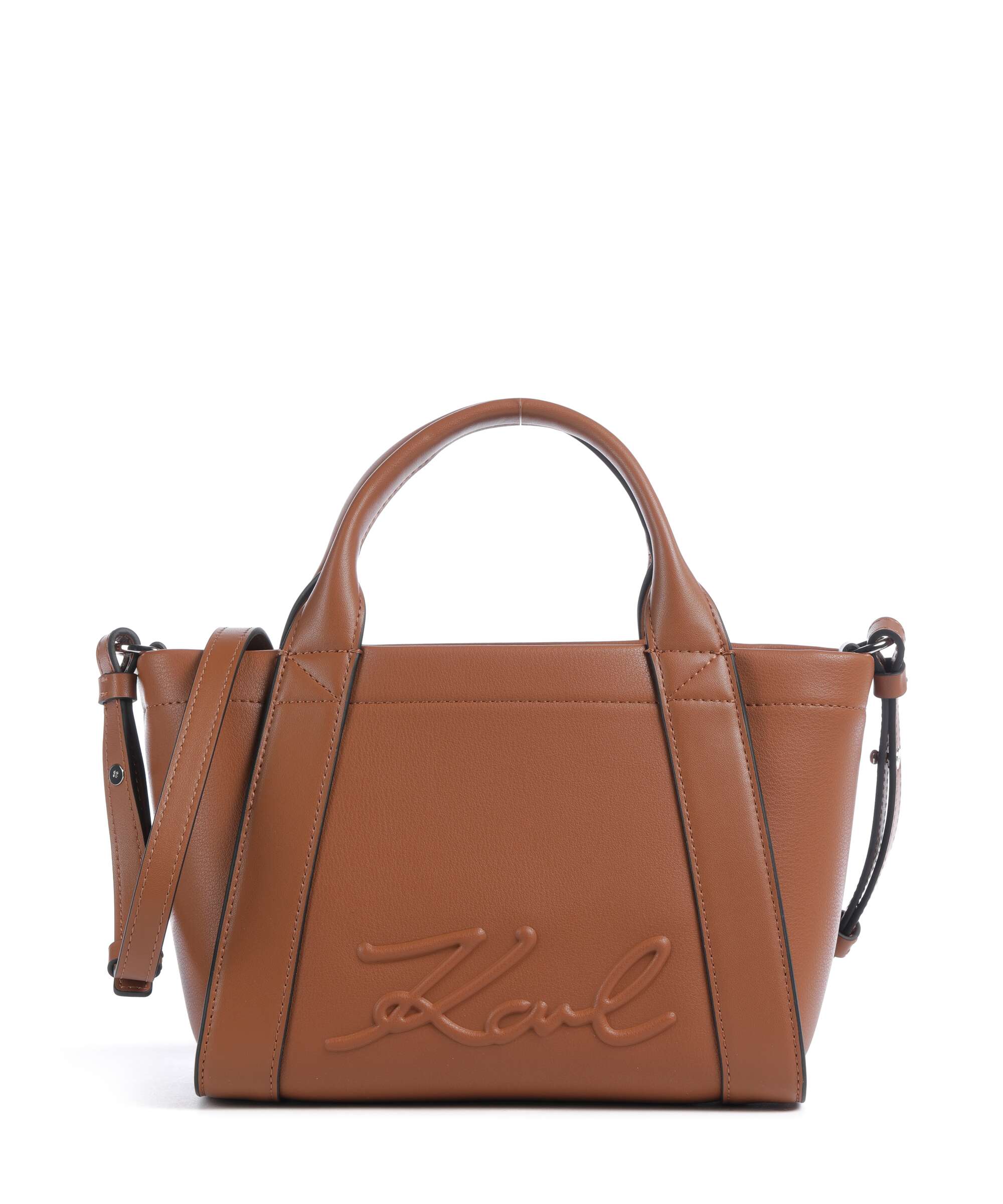 Karl Lagerfeld K/Ville Small Handbag dark tan