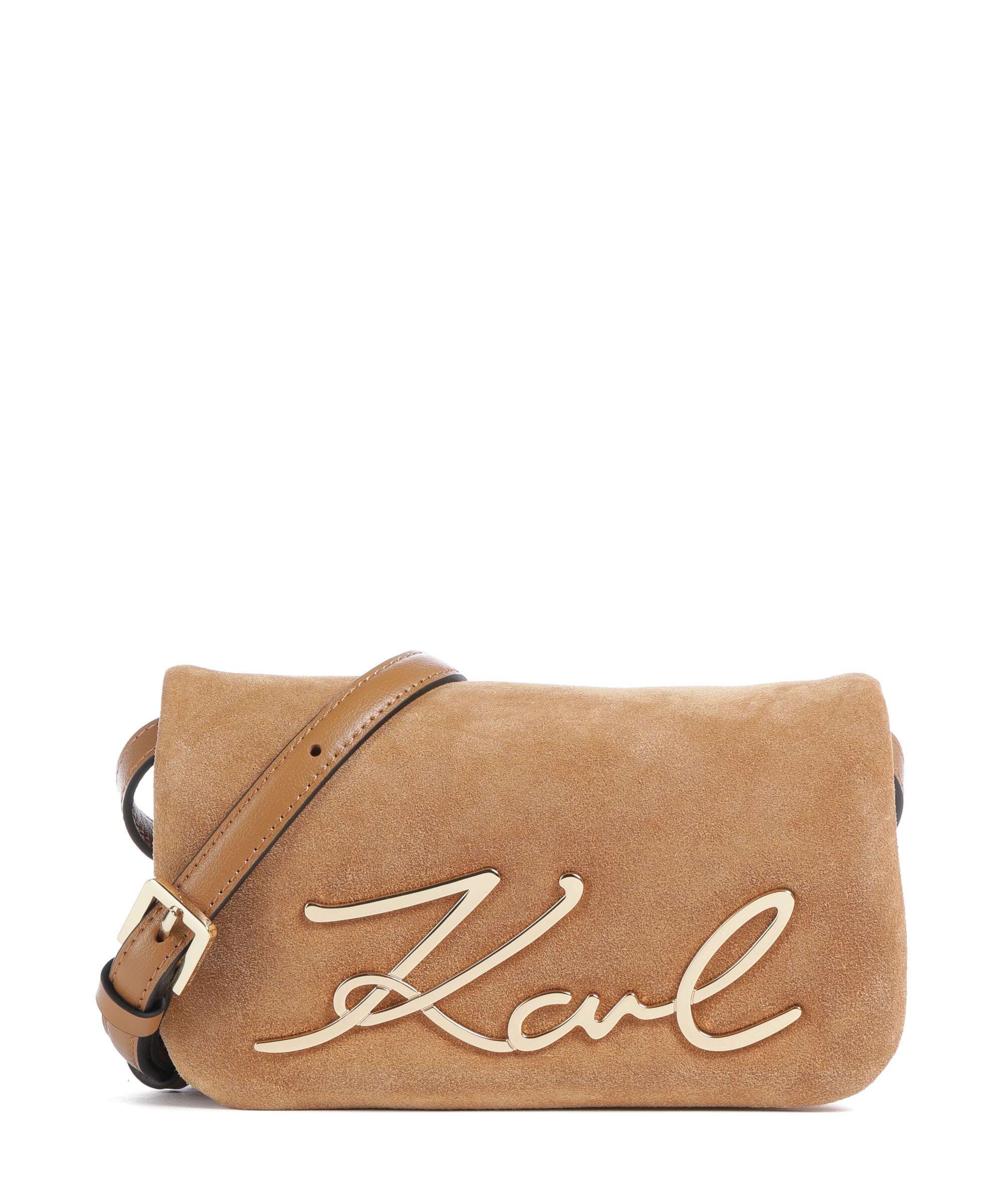 Karl Lagerfeld K/Signature 2.0 Soft Crossbody bag caramel