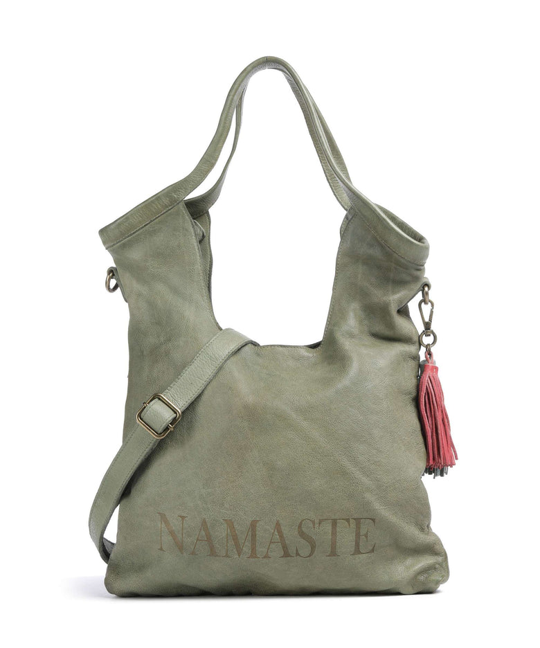 Taschendieb Wien Freundgasse 2 Tote bag green leaf