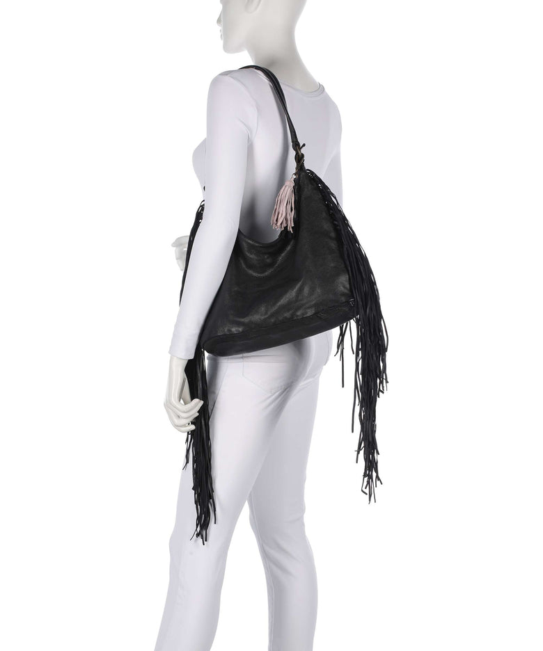 Taschendieb Wien Löwengasse 5x Hobo bag black bean