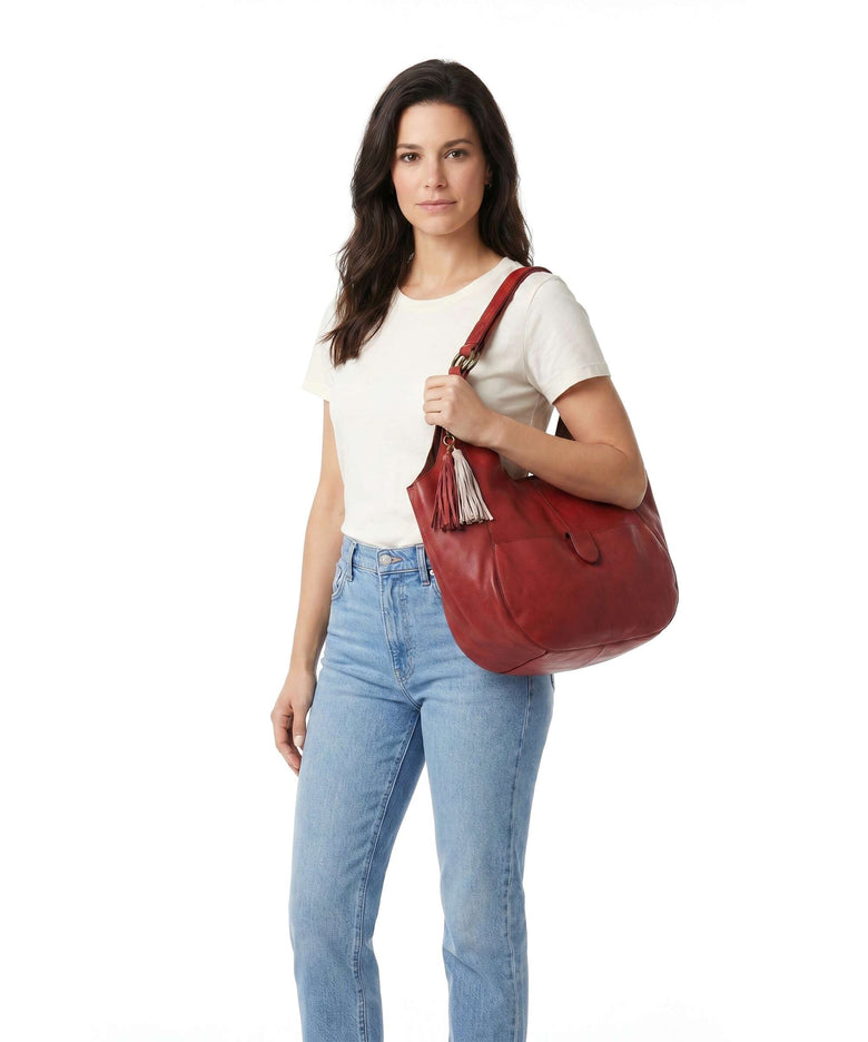 Taschendieb Wien Mariengasse 1 Hobo bag burgundrausch