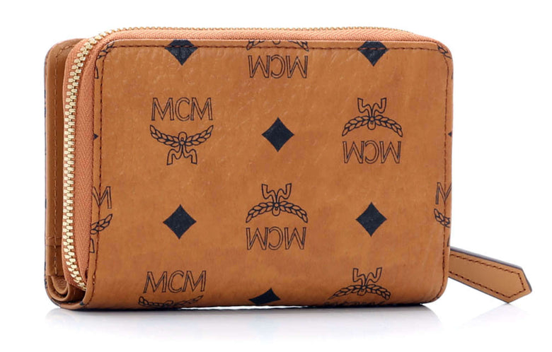 MCM Heritage Line Wallet cognac