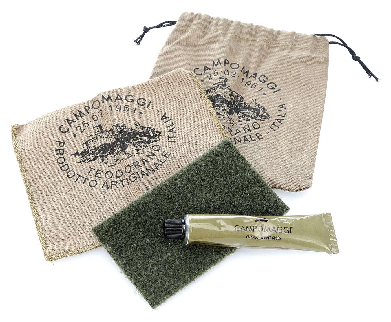 Campomaggi Weekend bag verde militare/grigio/nera